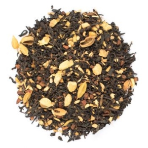 Aromatisierter Schwarzer Tee mit Gewürzmischung und Vanillegeschmack